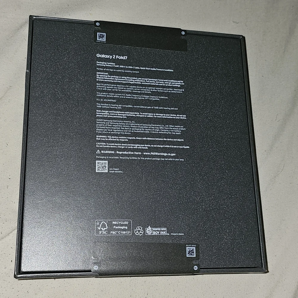 Samsung Galaxy Z Fold7 512gb Unlocked Unopened